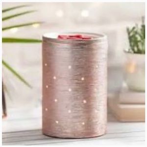 Scentsy Etched Core Rose Gold Warmer~ New in box